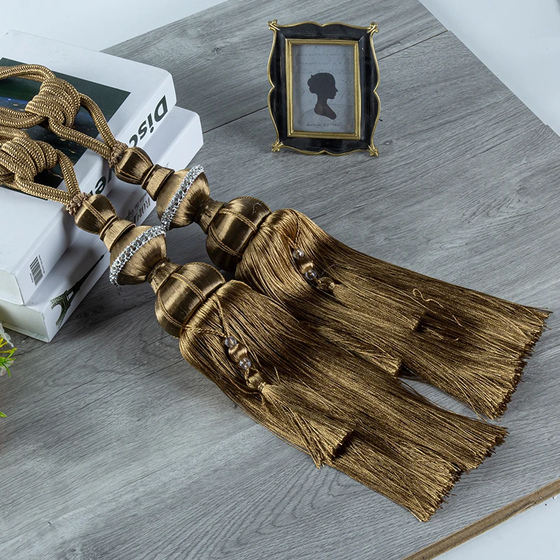 

Curtain Bandage One-Pair Package Simple Modern Creative Tie Band European High-End Curtain Rope Hanging Ball Decorative Tie Ball