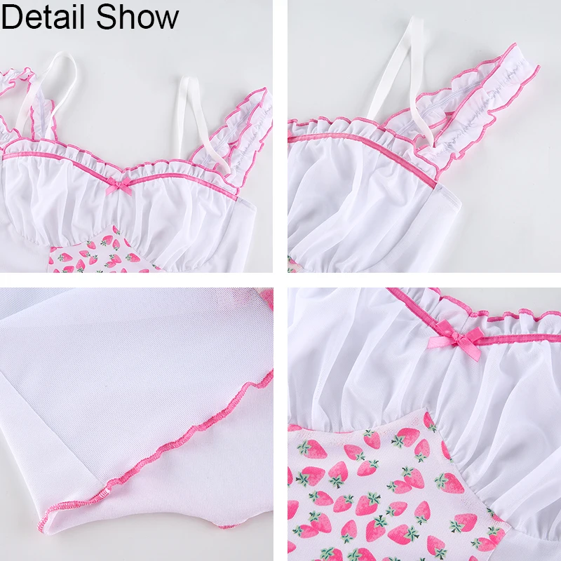 Женский укороченный топ Milkmaid белый на бретельках с открытой спиной оборками