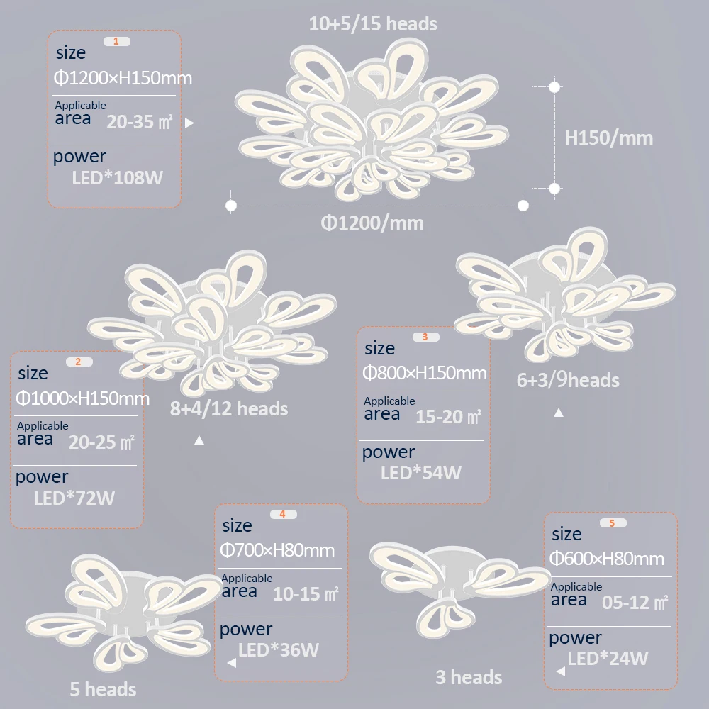 

Modern LED ceiling lamp dimmable APP remote control lamp bedroom living room ceiling lamp