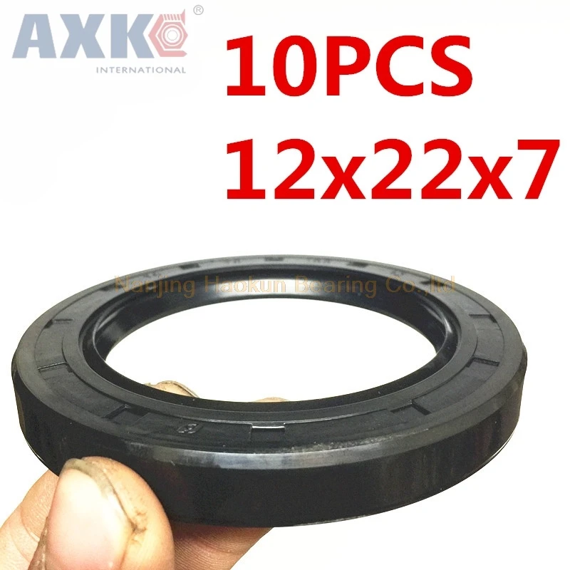 AXK 10 шт. TC12X22X7 каркасный масляный уплотнитель 12*22*7 высококачественные уплотнения