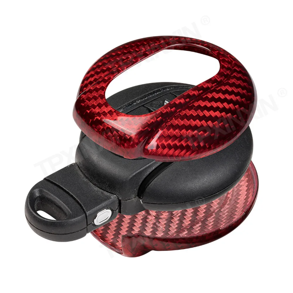 

Carbon Fiber TPU Car Key Cover Case Protective Shell For Mini Cooper F54 F55 F56 F60 with Key Car Styling Accessories