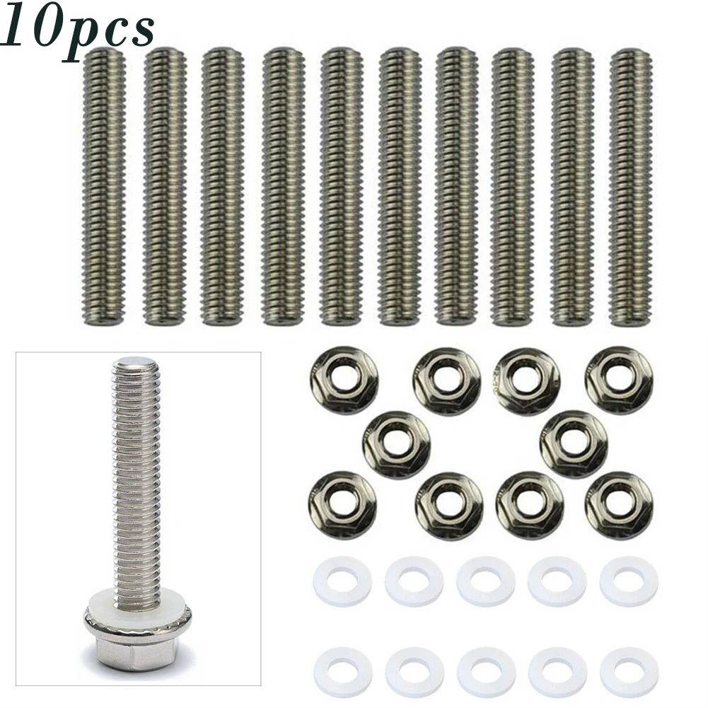 

10Set Car Interior Tool Intake Manifold Extended Stud Bolt Kit For Honda WY B D H F B18 GSR Exhaust Manifolds Equippments