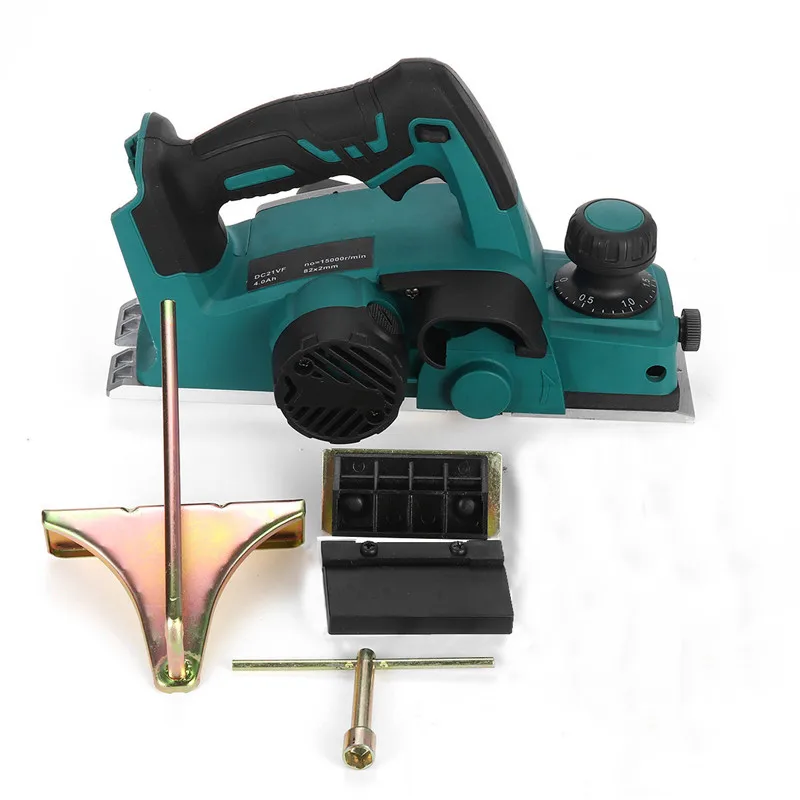 

18V 15000rpm Rechargeable Electric Planer Cordless Handheld for Makita 18V Battery Woodworking Cutting Power Tool With Wrench