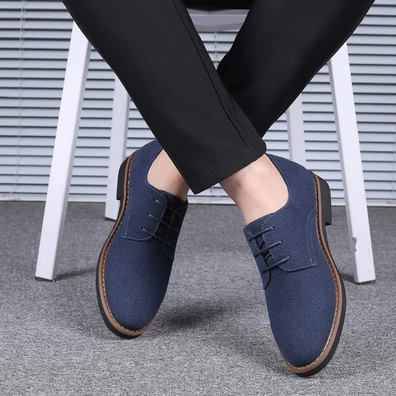 

Classic Mens Casual Shoes High Quality Leather Male Office Footwear Fashion Man Shoes Breathable Comfortable Male Driving Shoes