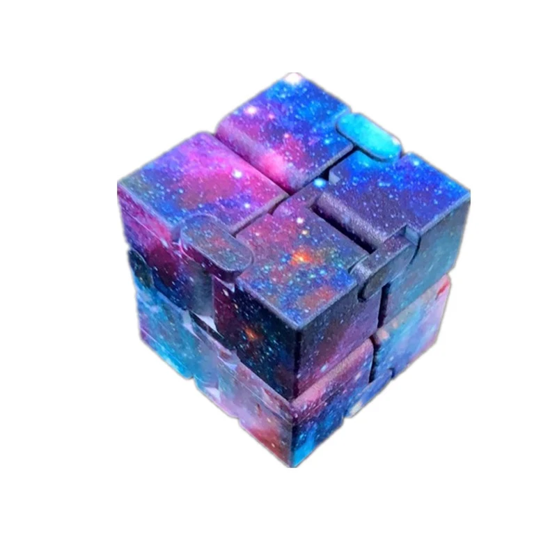 

Starry Sky Infinite Cube Decompression Toy Creative Vent Decompression Toy Macaron Color Fingertip Cube Fidget Toys for Anxiety