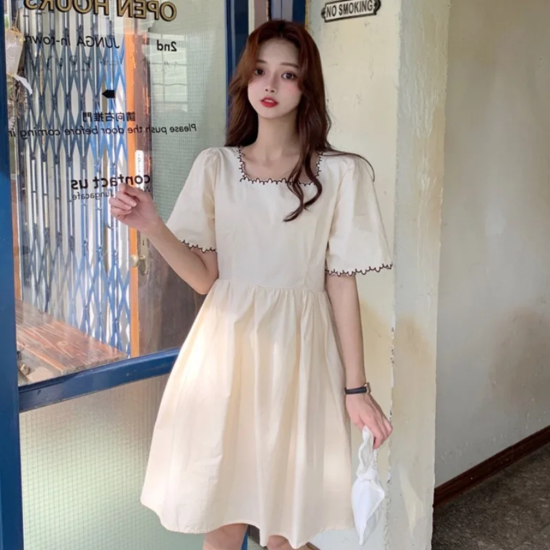 Женское платье Новинка лета 2021 облегающая Милая трапециевидная юбка принцессы с