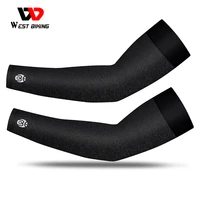 west biking ice fabric arm sleeves uv protection summer sport running cycling driving sunscreen bands outdoor fitness arm warmer