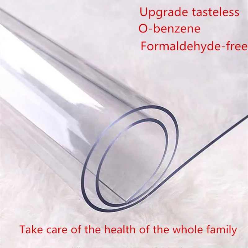 ПВХ 1 0 мм скатерть из мягкого стекла прозрачность Водонепроницаемая