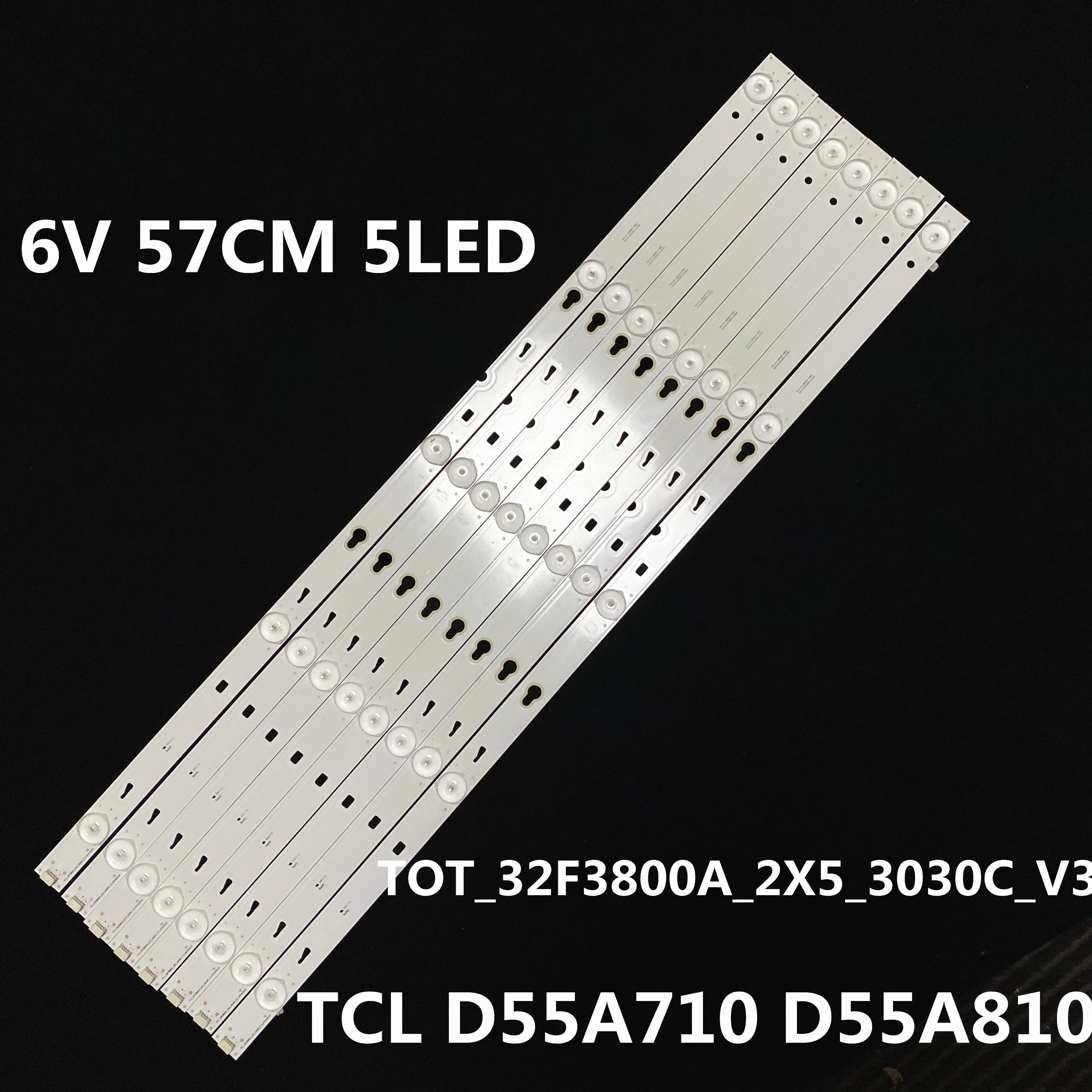 8 шт. Светодиодная лента для TCL 55 дюймов 57 см 5 светодисветодиодный|Светодиодные