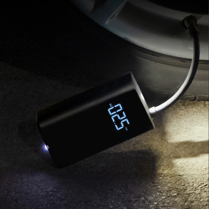 Xiaomi Mijia Smart Inflator цифровой насос давления в шинах портативный компрессор мониторинга мульти-сопло для автомобиля велосипед мяч мотоцикл