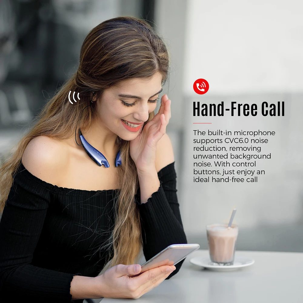 Mpow челюсти 4th Gen Bluetooth наушники с Портативный Чехол легкий Беспроводной Шейным