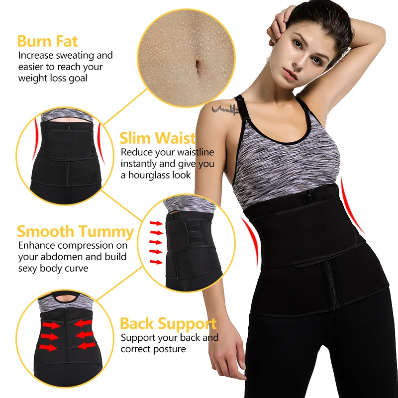 9 костей Талии Тренажер Корсеты неопрена сауна пот пояс для похудения