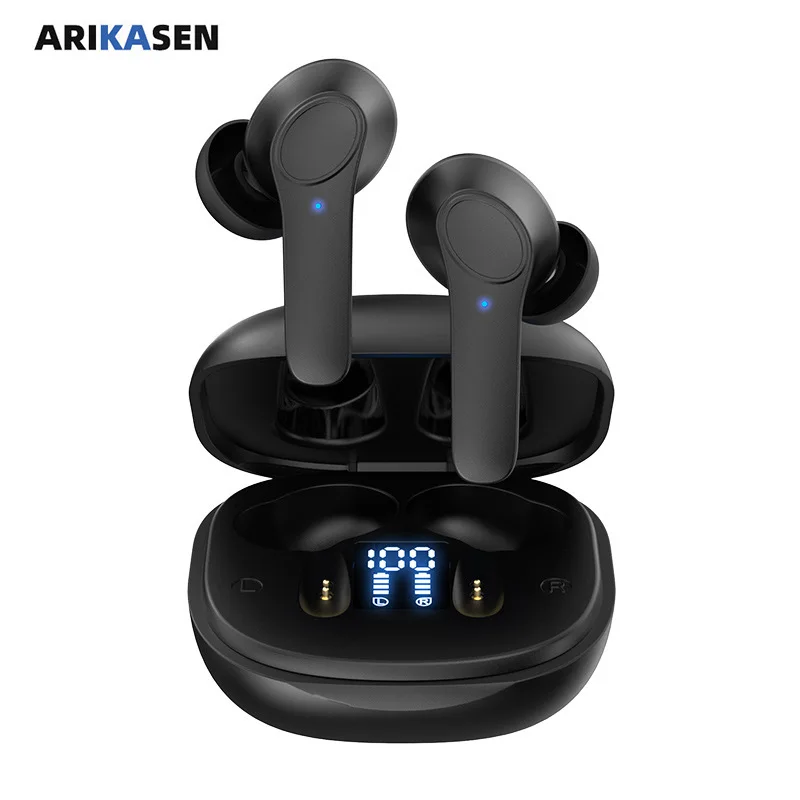 

Wireless Earbuds Bluetooth Earbuds with Microphone Touch Control Wireless Headphones in-Ear Earphones with Stereo Sound 40H Play