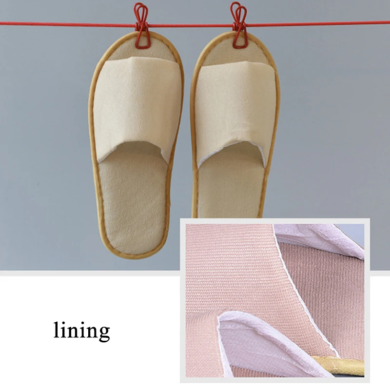 

1 pair Non-slip Flax Slippers Hotel Slippers Wedding Shoes Traveling Slippers Disposable Home Hospitality Cotton Hotel Slippers