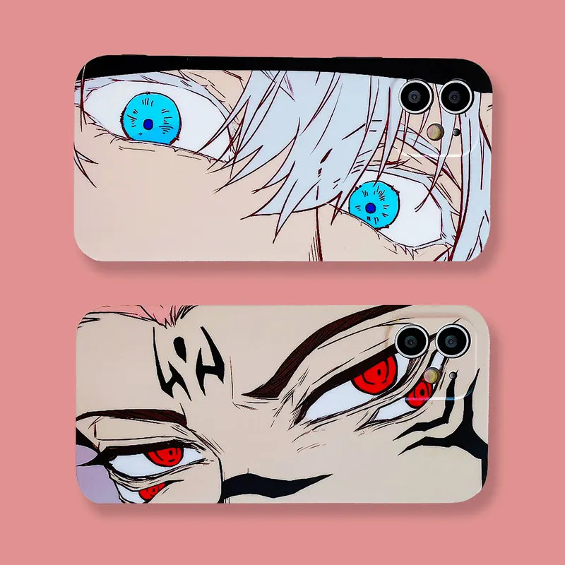 

Cool Japanese Anime Jujutsu Kaisen Gojo Satoru Ryomen Sukuna Phone Case for iPhone 13 12 11 Pro Max X XS Max XR 7 8 PULS CASE
