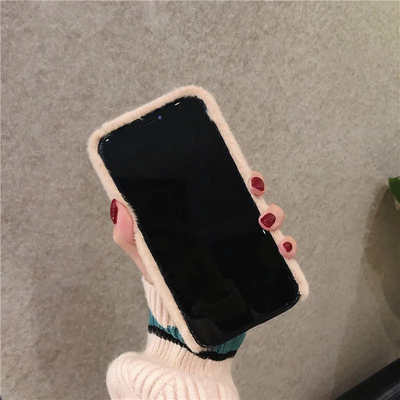 Теплый Меховой чехол с вышивкой для huawei P20 P30 Pro ТПУ mate 20 P20lite Пушистый Плюшевый Honor