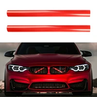 2pcsset car grill bar v brace exterior parts for bmw e60 1 2 3 4 series front grille trim strips cover red accessories