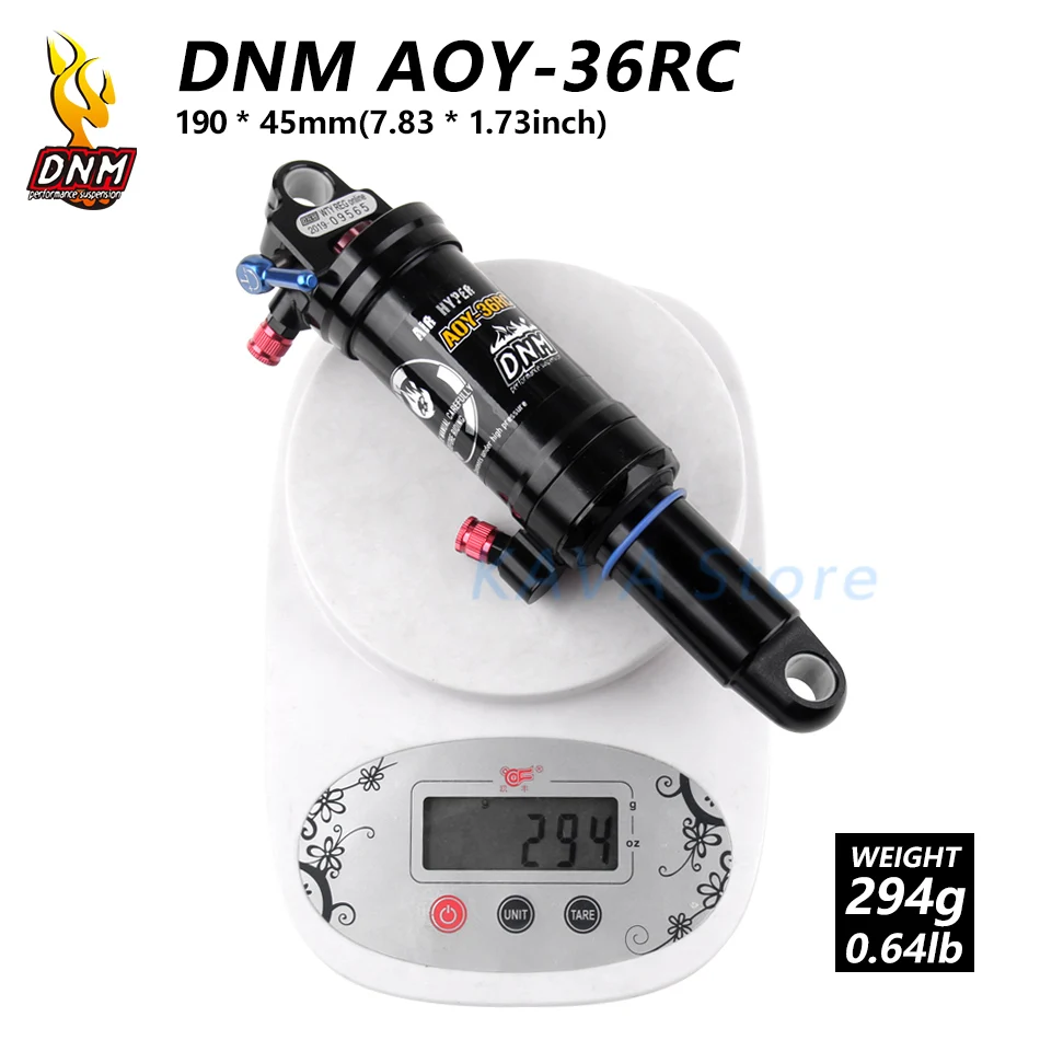 DNM AOY-36RC горный велосипед mtb воздушный Задний амортизатор с блокировкой 165 190 200 мм - Цвет: DNM 190 x45 mm