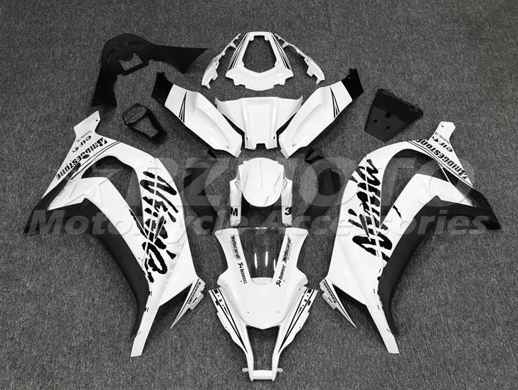 

Новый стиль ABS целые обтекатели комплект подходит для Kawasaki Ninja ZX-10R 2011 2012 2013 2014 2015 zx10r 11 12 13 14 15 бодикон набор Белый