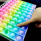 Блокнот для письма Pop Its A5 в виде радуги, 80 страниц