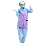 Пижама-кигуруми в виде осла, комбинезон с капюшоном в виде животного для взрослых, для женщин и мужчин, зимняя Фланелевая Пижама для пар 2019