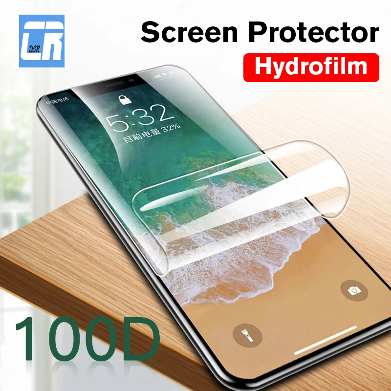 10D мягкая Гидрогелевая пленка с изогнутыми краями для iPhone 11 Pro X 6 6s 7 8 Plus Защитная XS