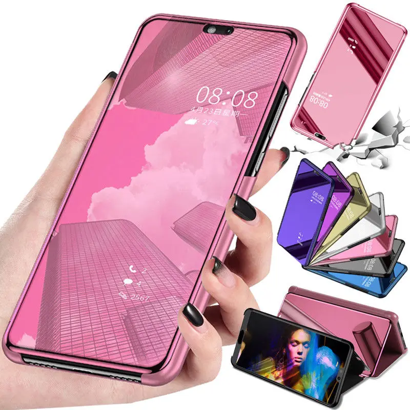Роскошный кожаный чехол книжка для Huawei Mate20 P20 P30 Lite Pro Hawei P30pro P30lite умный зеркальный