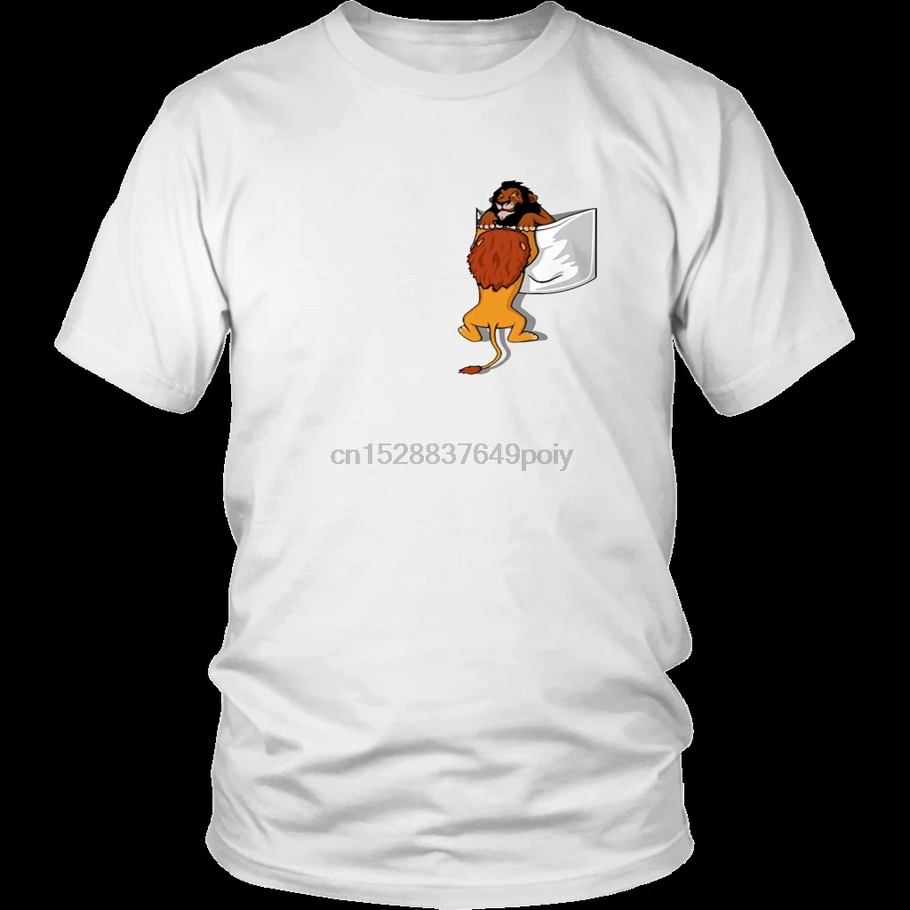 Карманная футболка с изображением короля льва шрама |