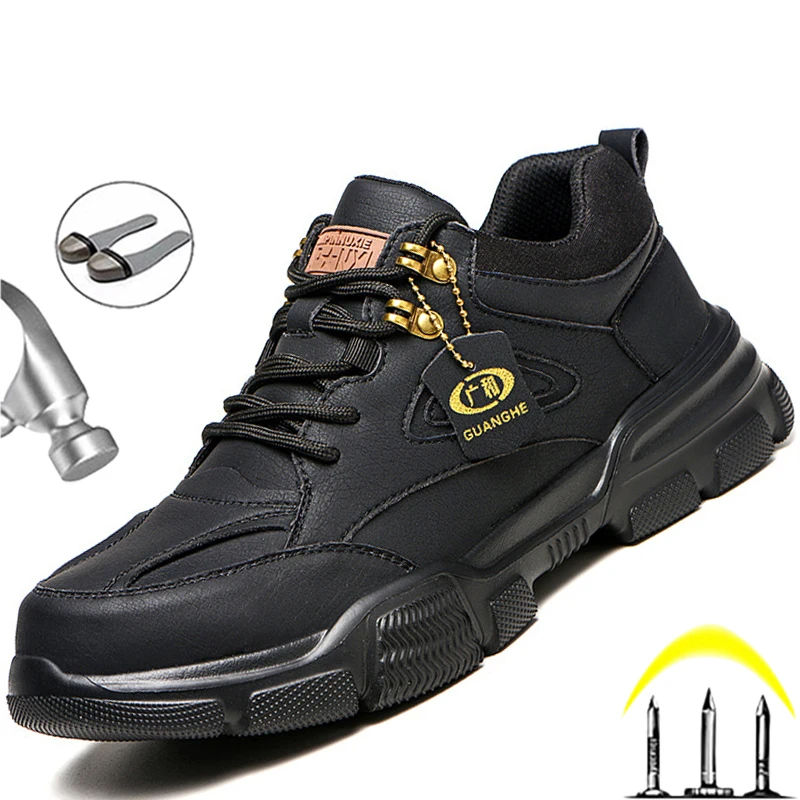

2022Male Safety Shoes Work Sneakers Indestructible Work Safety Boots Winter Shoes Men Steel Toe Shoes Sport Safty Shoes shoes