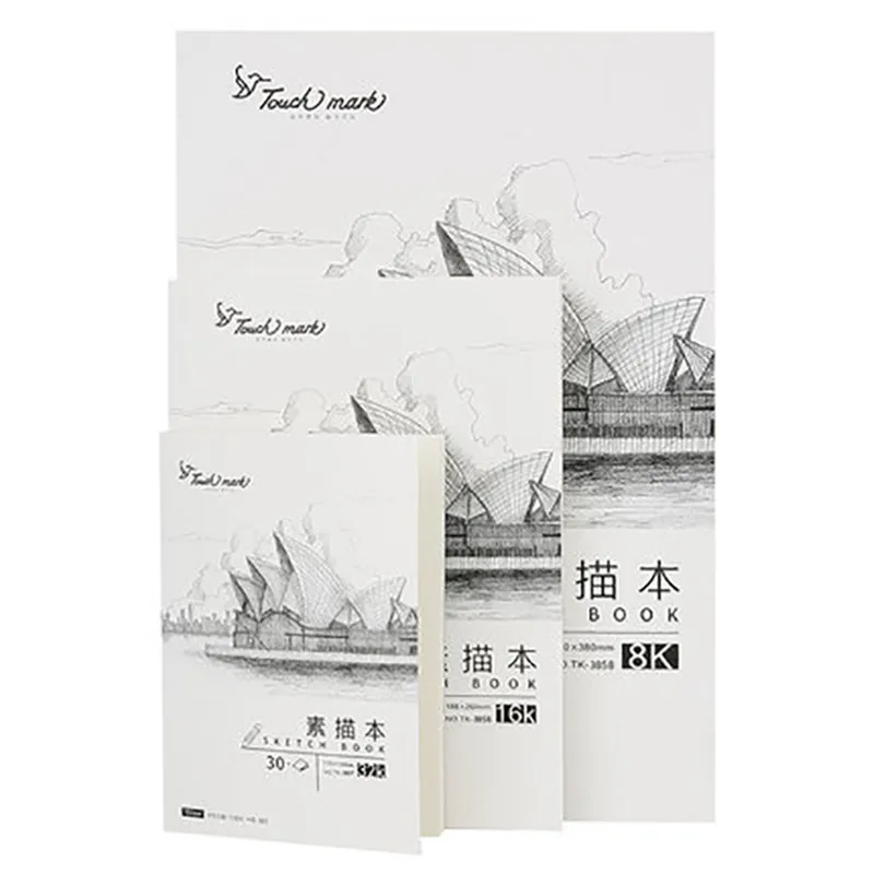 

8K/16K/32K 30 Pages Thicken Paper Sketch Book Student Art Painting Drawing Watercolor Book Graffiti Sketchbook Stationery