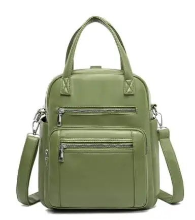 Female Backpack Designer High Quality Leather Women Bag Fashion School Bags Girl Red Bagpack Tassel Multifunction Waterproof | Багаж и