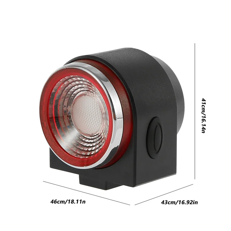

Smart Bicycle Rear Light Auto Stop Brake Sensing Anti-theft Bike Security Alarm Wireless Remote Control Alerter Taillights USB