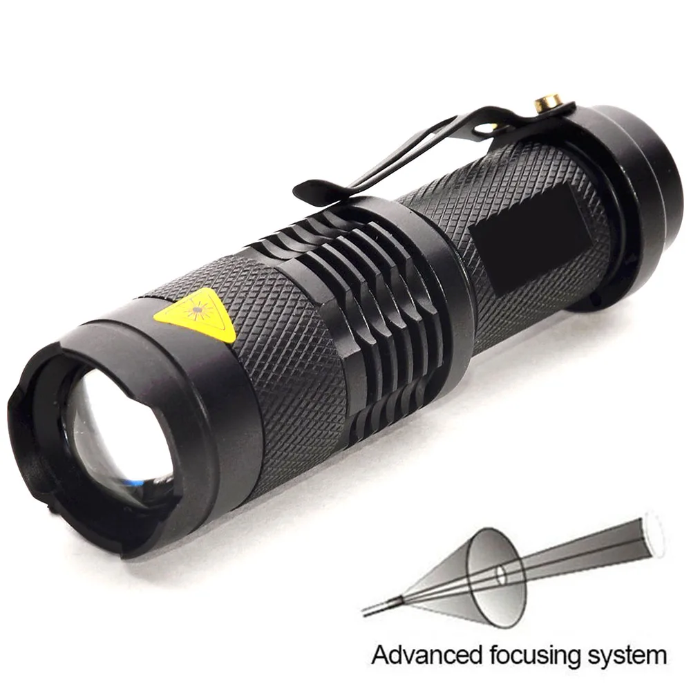 

SK68 1-Mode Portable Flashlight Luz XP-E Q5 LED Bulb Lamp Zoomable Flashlight Pocket Mini Torch Lantern(1 x 14500/AA)