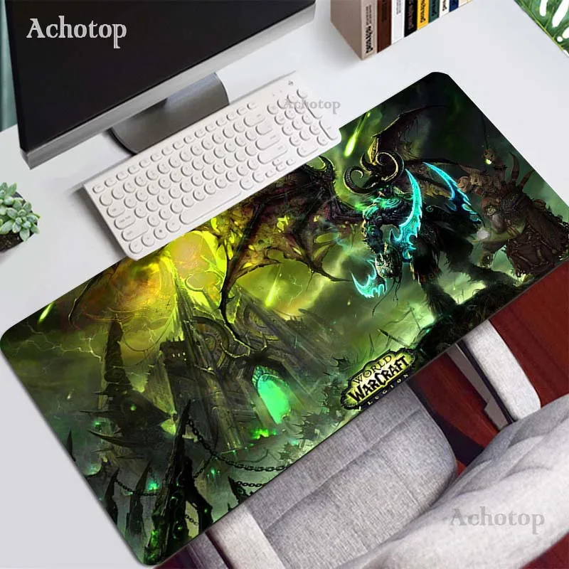 

World Of Warcraft 900x400 Large Gaming Mouse Pad Mat Grande WOW Lich King Gamer XL Computer Mousepad Game Desk Play Pad for Csgo