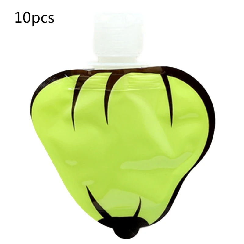 

10Pcs Refillable Empty Bottle Tube Cartoon Fruit Shaped Hand Sanitizer Container E65F