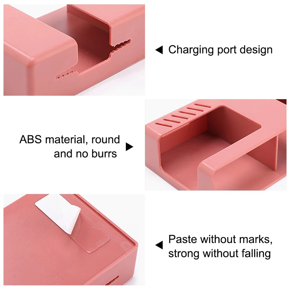 wall mounted organizer remote control holder punch free storage box tv air conditioner remote holder phone stand home office new free global shipping