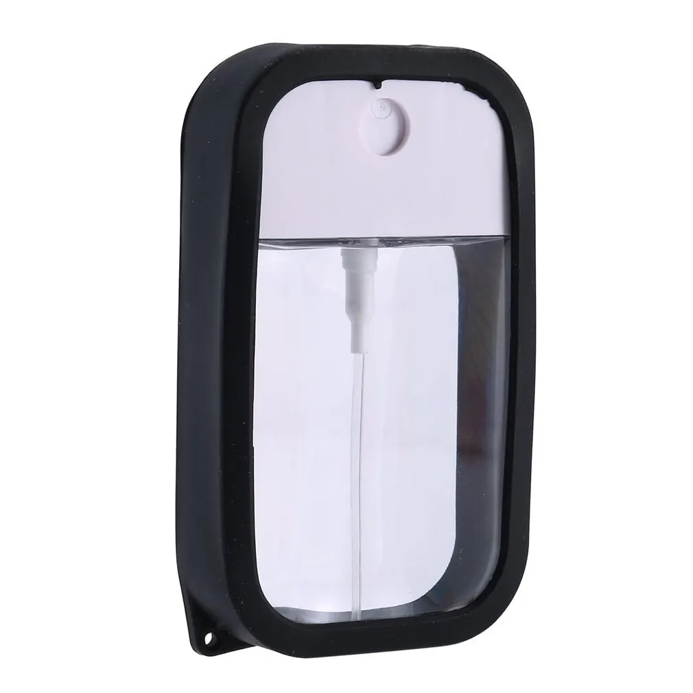 

45ml White Transparent Spray Bottle Split Bottling Disinfectant Hand Sanitizer Bottle With Silicone Cover