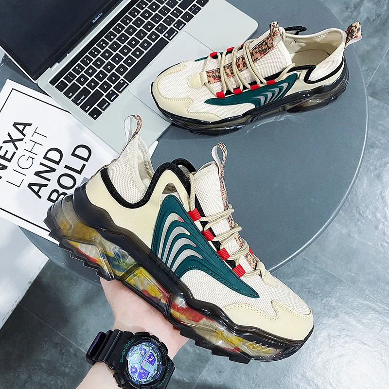 

High-Quality 2021 Summer New Men's Casual Sports Shoes, Comfortable, Breathable, Wear-Resistant Inner Heightening Shoes