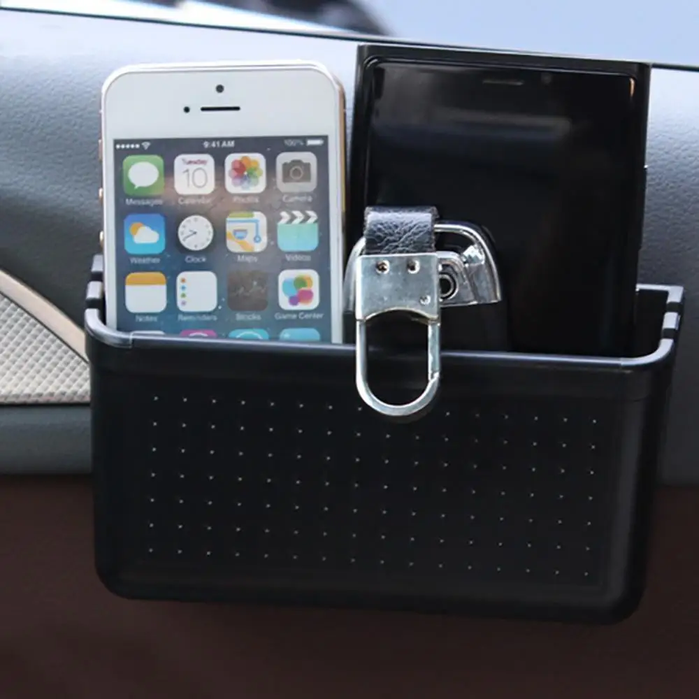 

Universal Car Auto Dashboard Phone Holder Self Adhesive Storage Box Organizer