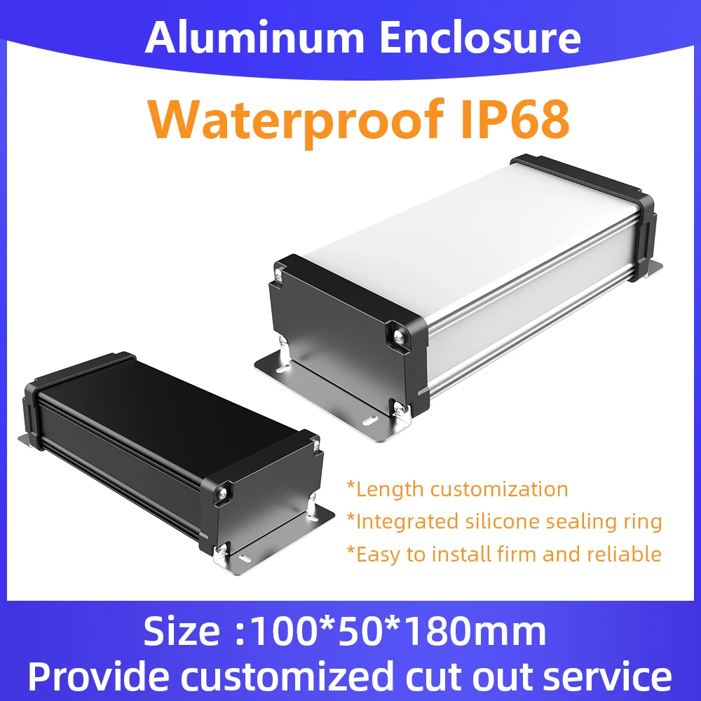 Водонепроницаемый алюминиевый корпус для электроники Ip67 класс Ip68 оптовая цена M03