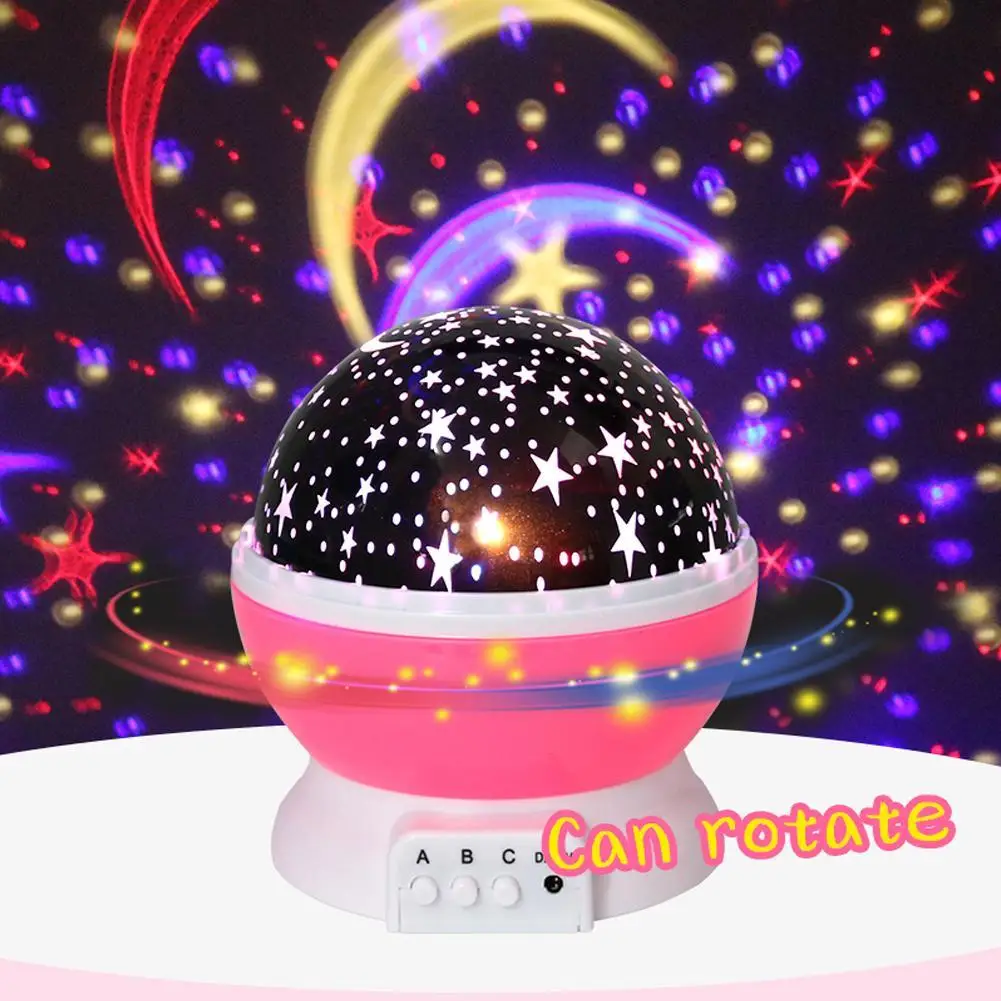 Новый вращающийся ночник Небесный проектор лампа вращающаяся звезда свет