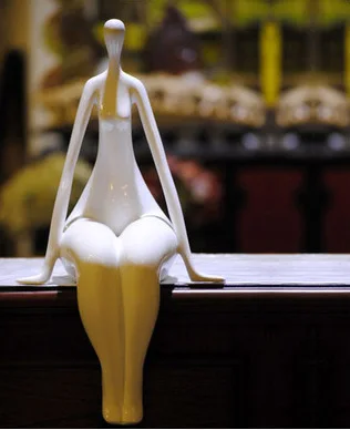 Сексуальная женская статуя абстрактная фигурка йоги Художественная Скульптура