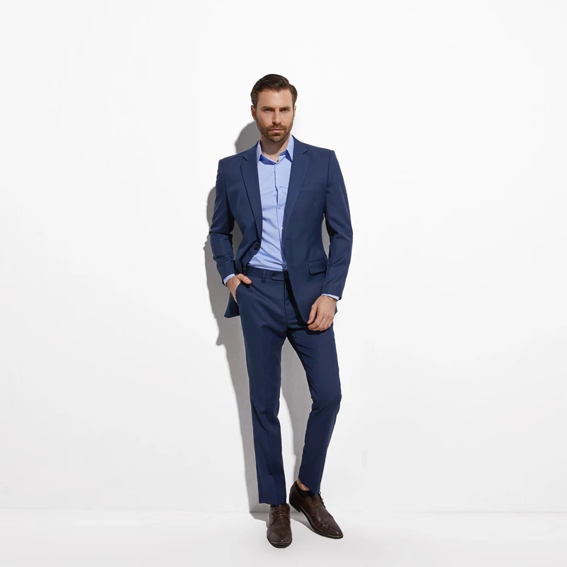 

2020 Tailor-Made Suits Gorgeous Fashion Slim Blue Custom Wedding Suits For Men Suit Custom Made Suit Fashion Style Business Suit