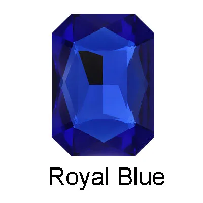 Royal Blue Hairpin 1 шт. модные красные заколки для волос розовое золото, розовый квадратный кристалл заколки для волос черный горный хрусталь заколка для волос для женщин Девушка аксессуары для волос - Окраска металла: Royal Blue Hairpin