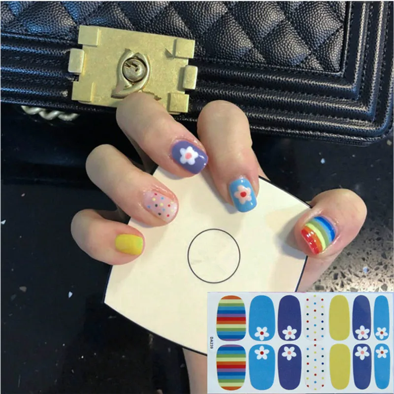 1 лист полная обложка для дизайна ногтей|Стикеры и наклейки| |