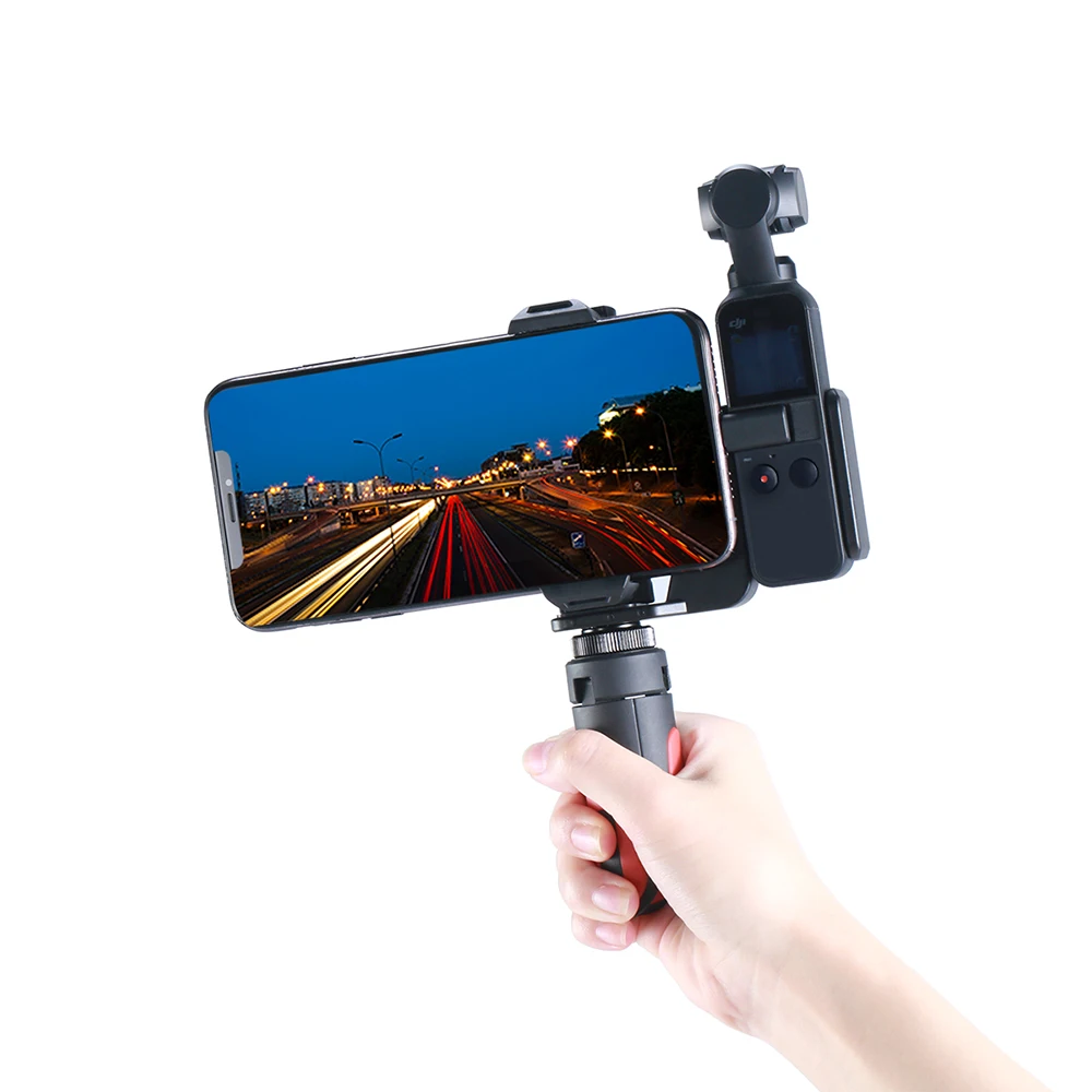 Osmo Pocket Phone Tripod Holder Mount Bracket with Mini Handgrip for DJI gimbal Accessories | Электроника