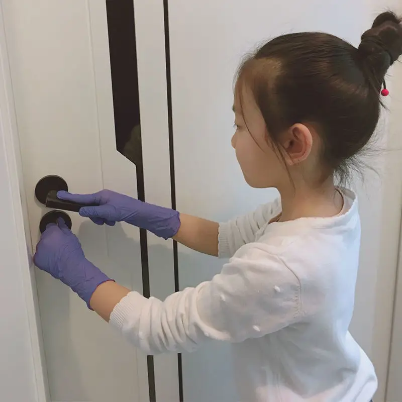 100 шт. латексные нитриловые одноразовые перчатки для детей пищевая кухня