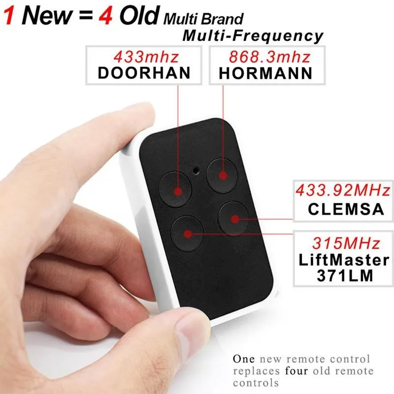 

Multi Frequency Duplicator IPX5 Fix Rolling Garage Remote Automatic Fob Gate Commander Key Door Opener Control Clone W9S5