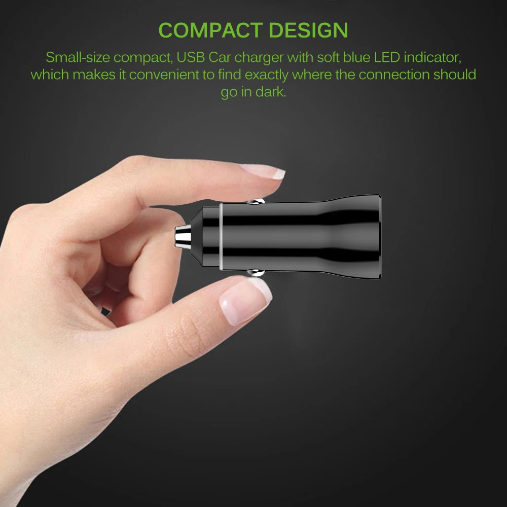 Onever автомобильное зарядное устройство QC3.0 USB для телефона Быстрая зарядка