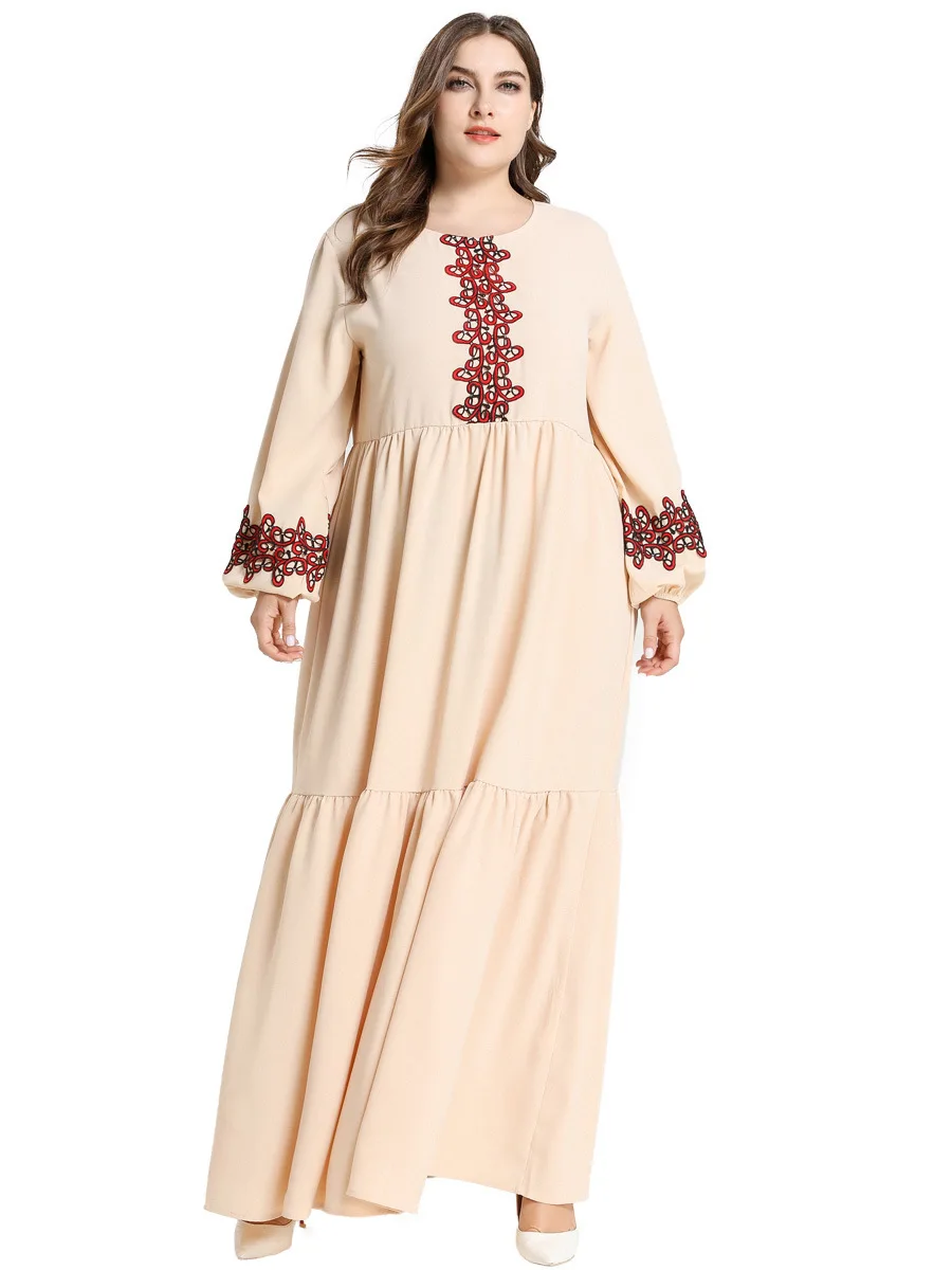 Раздельное кружевное мусульманское платье для отдыха Longuette Kaftan Abaya Robe Дубай